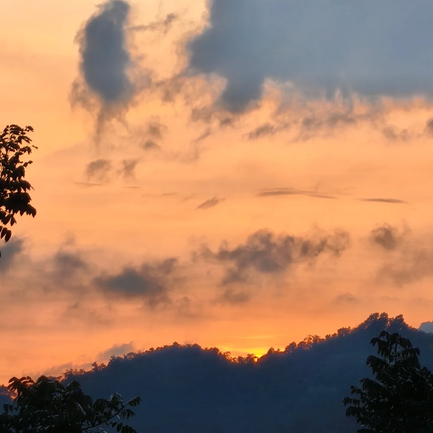 When you're anticipating a storm but you get a beautiful sunset instead...